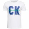 Calvin Klein Jeans t-shirt koszulka męska z okrągłym dekoldem biała